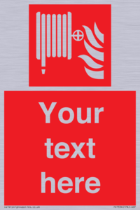 Custom Fire hose reel Sign